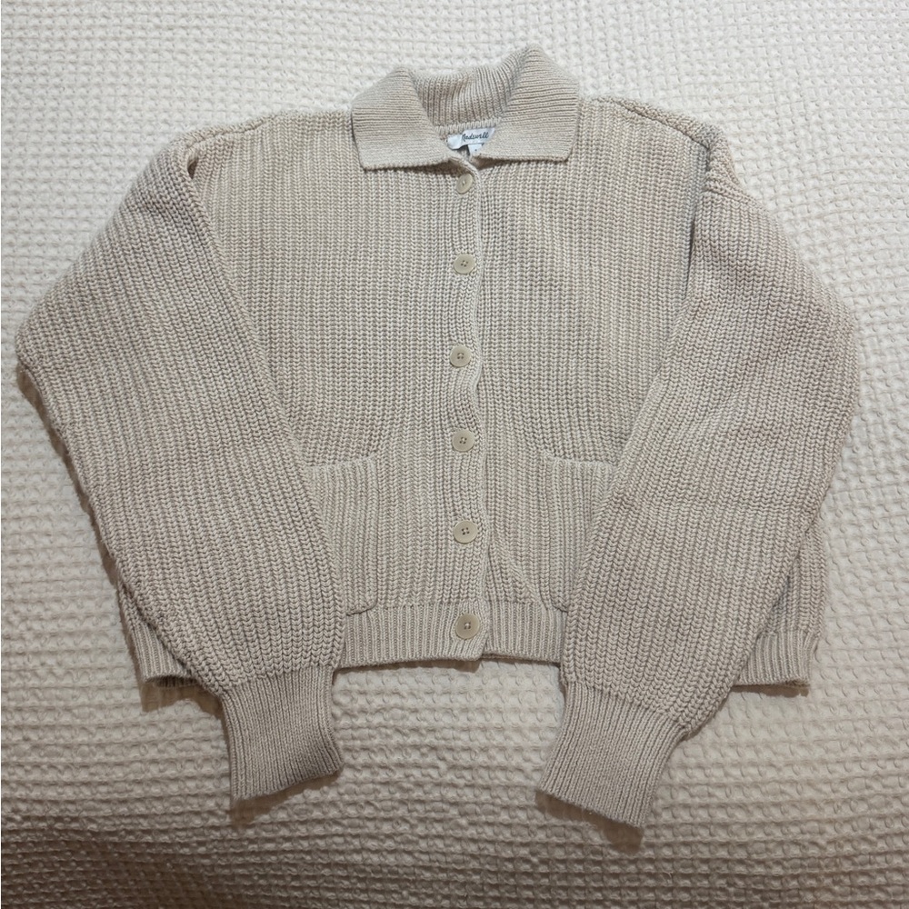madewell 100% cotton cardigan
